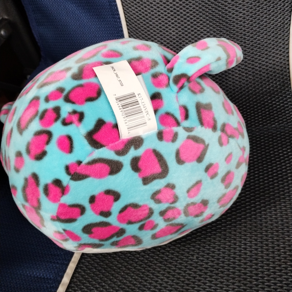 Squishmallow Leopard/Cheetah Plush Chelsea Heat Stuffed Animal 8" Blue & Pink - Picture 6 of 13